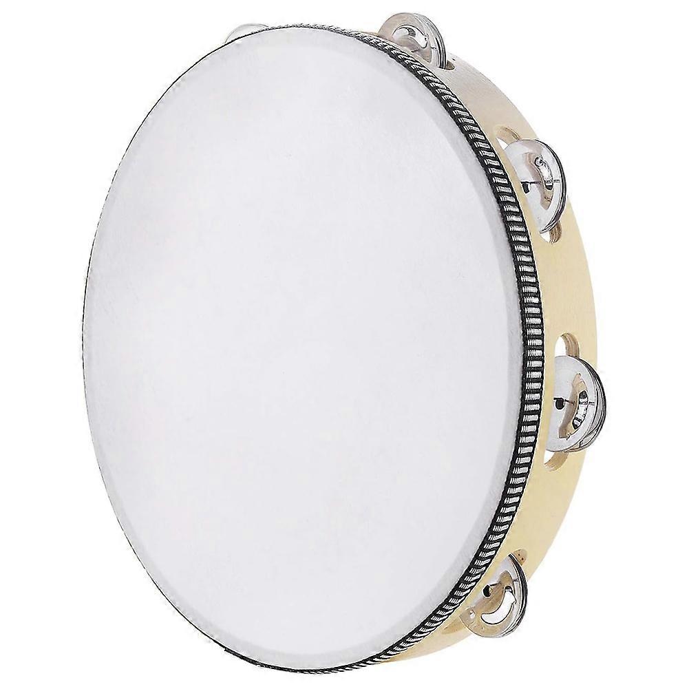 Pandeiro para Adultos 10 Polegadas Mão Drum Bell