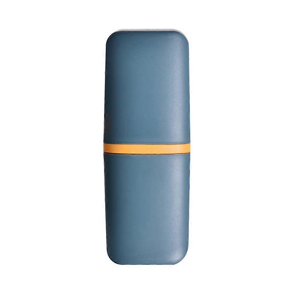 Dark Green Toothbrush Travel Case Hard Plastic Holder for Compact Toothbrush and Toothpaste Storage