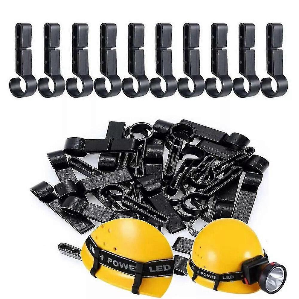 20PCS Helmet Clips for Headlamp Head lamp Hook hard hat Light Clip Headlight
