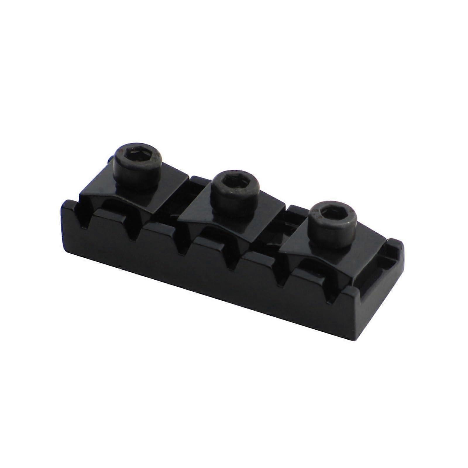 43mm Black Guitar Locking Nut for Floyd Rose Double Tremolo Stable Tuning Adjustable Height