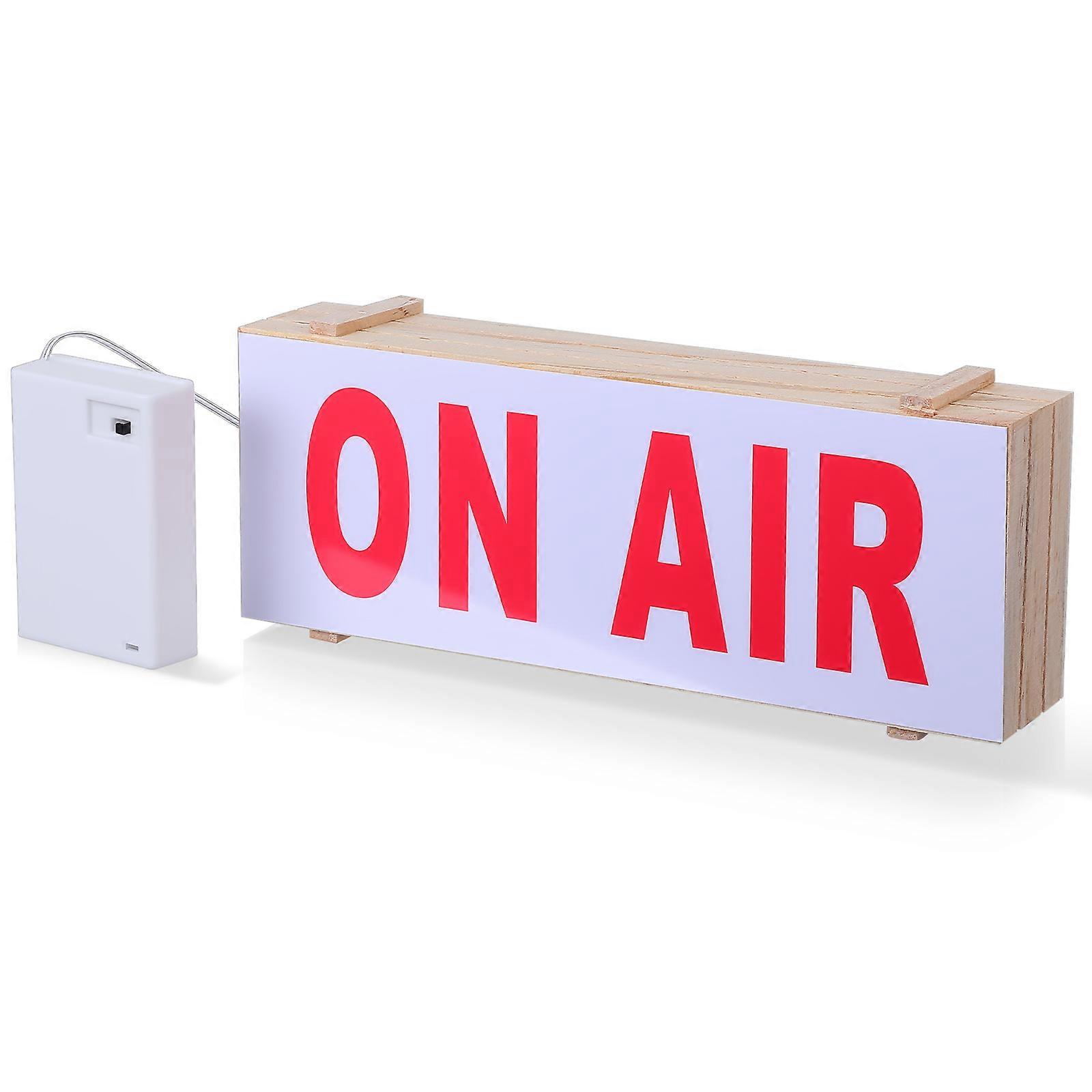 Solid Wood Light Sign for Recording Studio Light Ornament