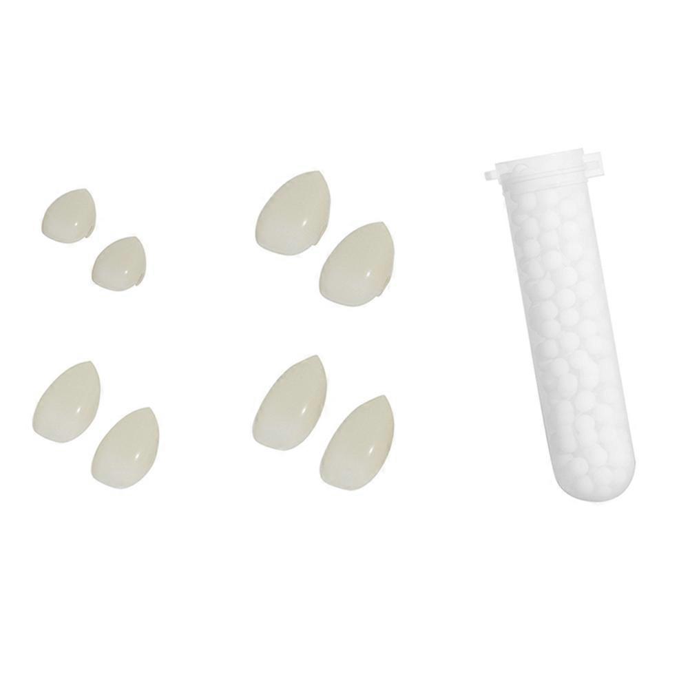 Halloween Vampire Teeth Fake Teeth for Decor 1Set White Resin Material