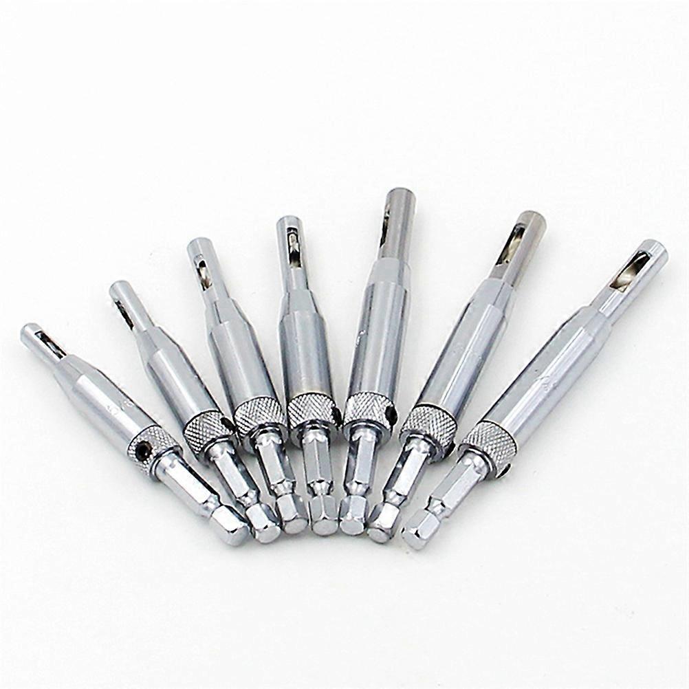7Pcs Hex Hinge Drill Bits Self Centering Drill Bit for Woodwork