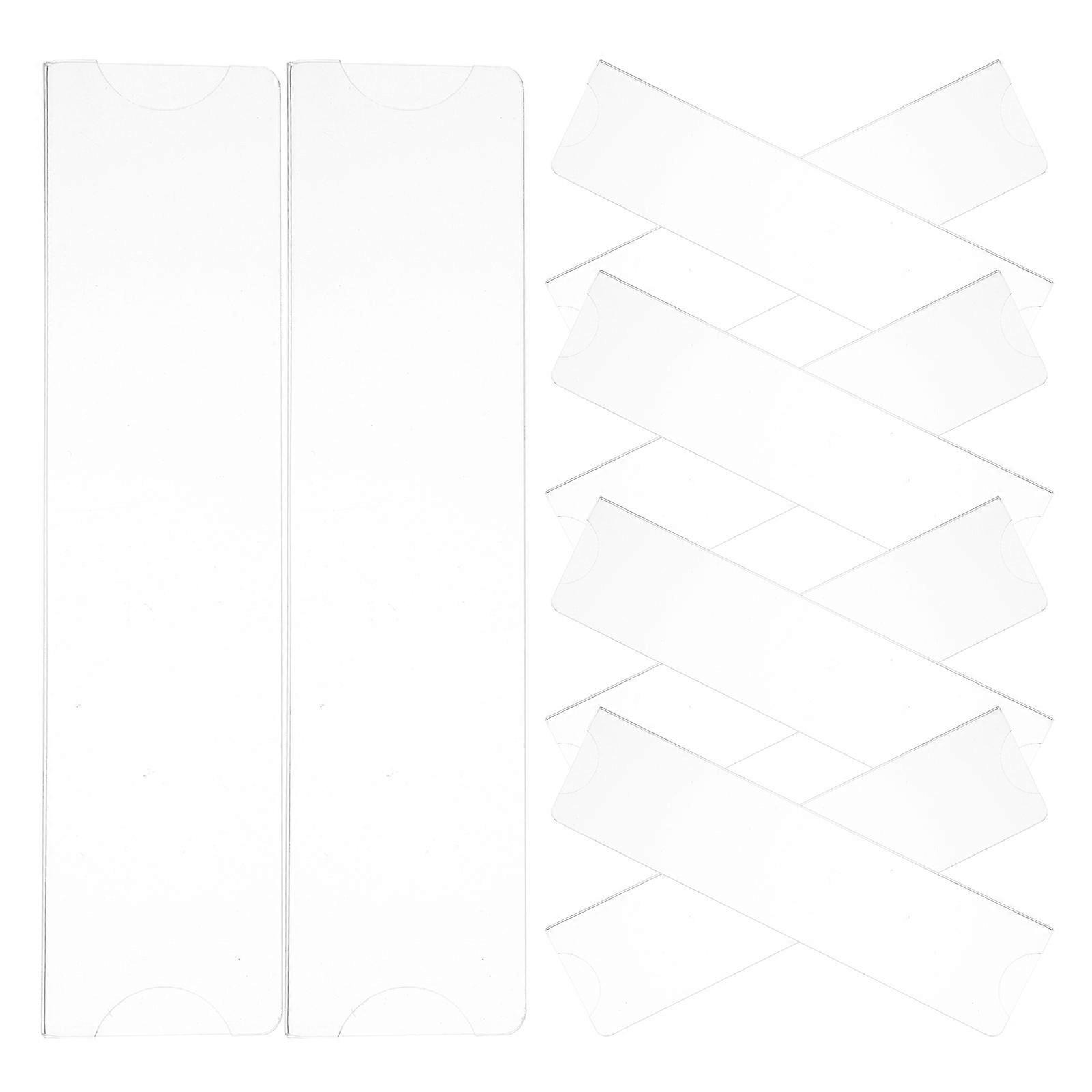 Acrylic Name Plate Holder for Office with Clear Wall Frame 20Pcs Set