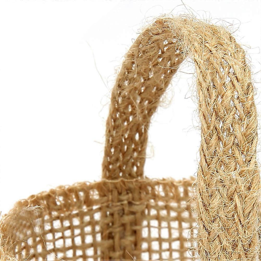 Wedding Storage Basket for Storage Use 4Pcs Linen Pearl Holders