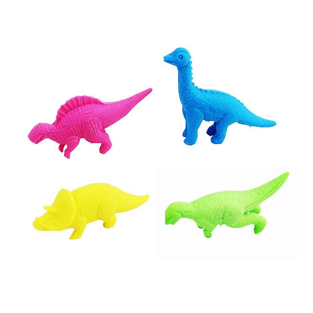 Cartoon Dinosaur Erasers Fun Gift for Pencil Erasing 4Pcs Set