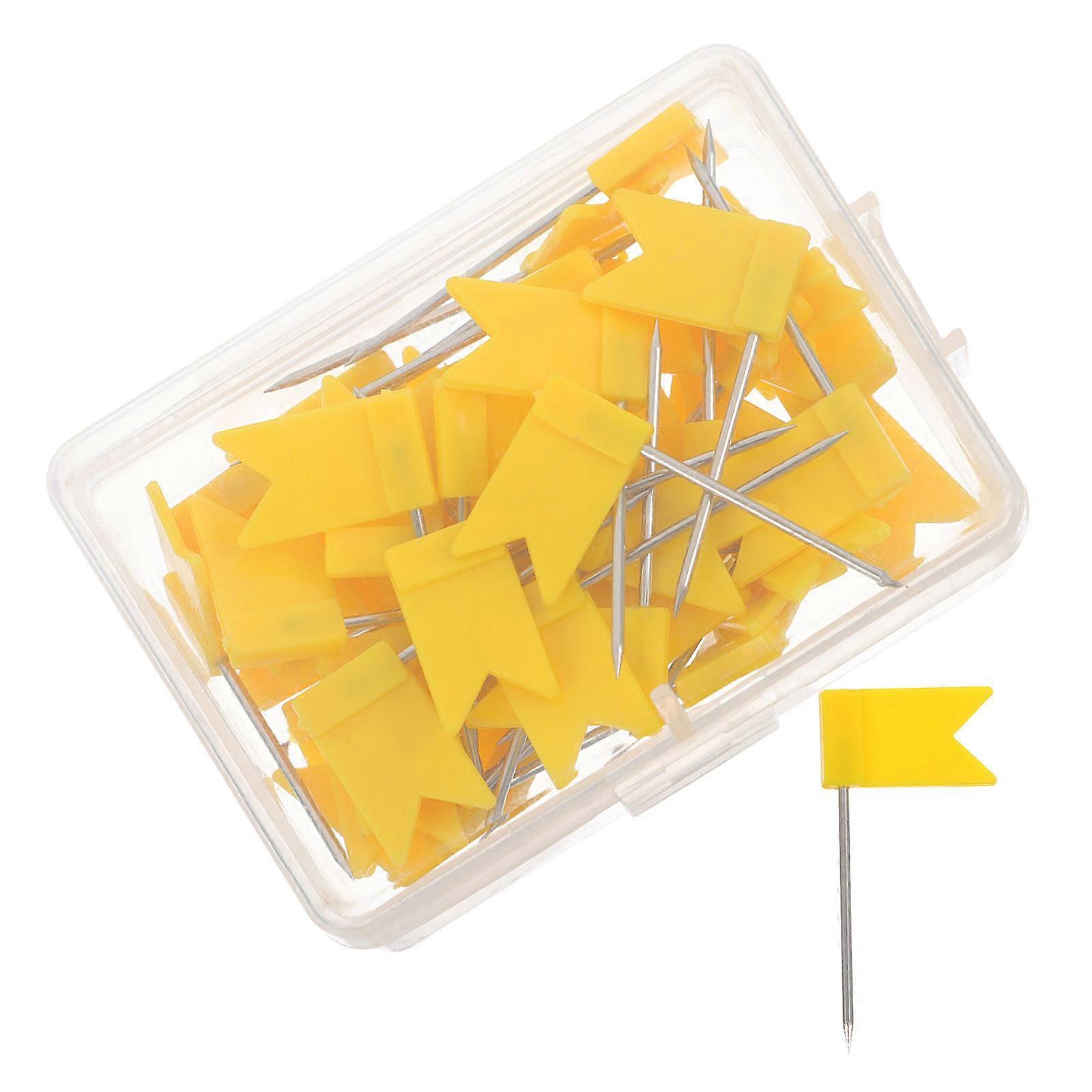 Map Flag Pins for Fixing 50Pcs Thumb Tacks for Boards and Maps