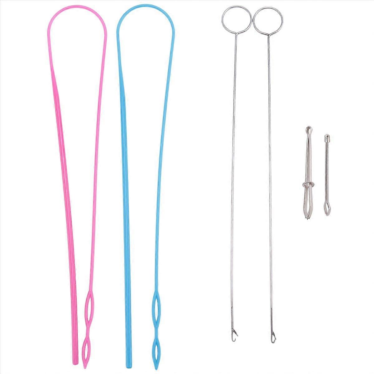 6Pieces Sewing Loop Kit,Loop Turner Hook Flexible Drawstring Threader