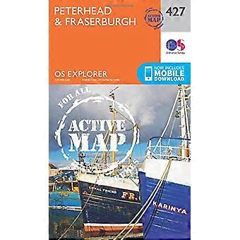 OS Explorer kaart actief (427) Peterhead en Fraserburgh (OS Explorer actieve kaart)