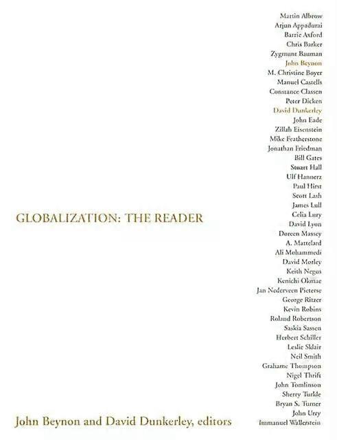 Globalization The Reader - Taylor & Francis Ltd