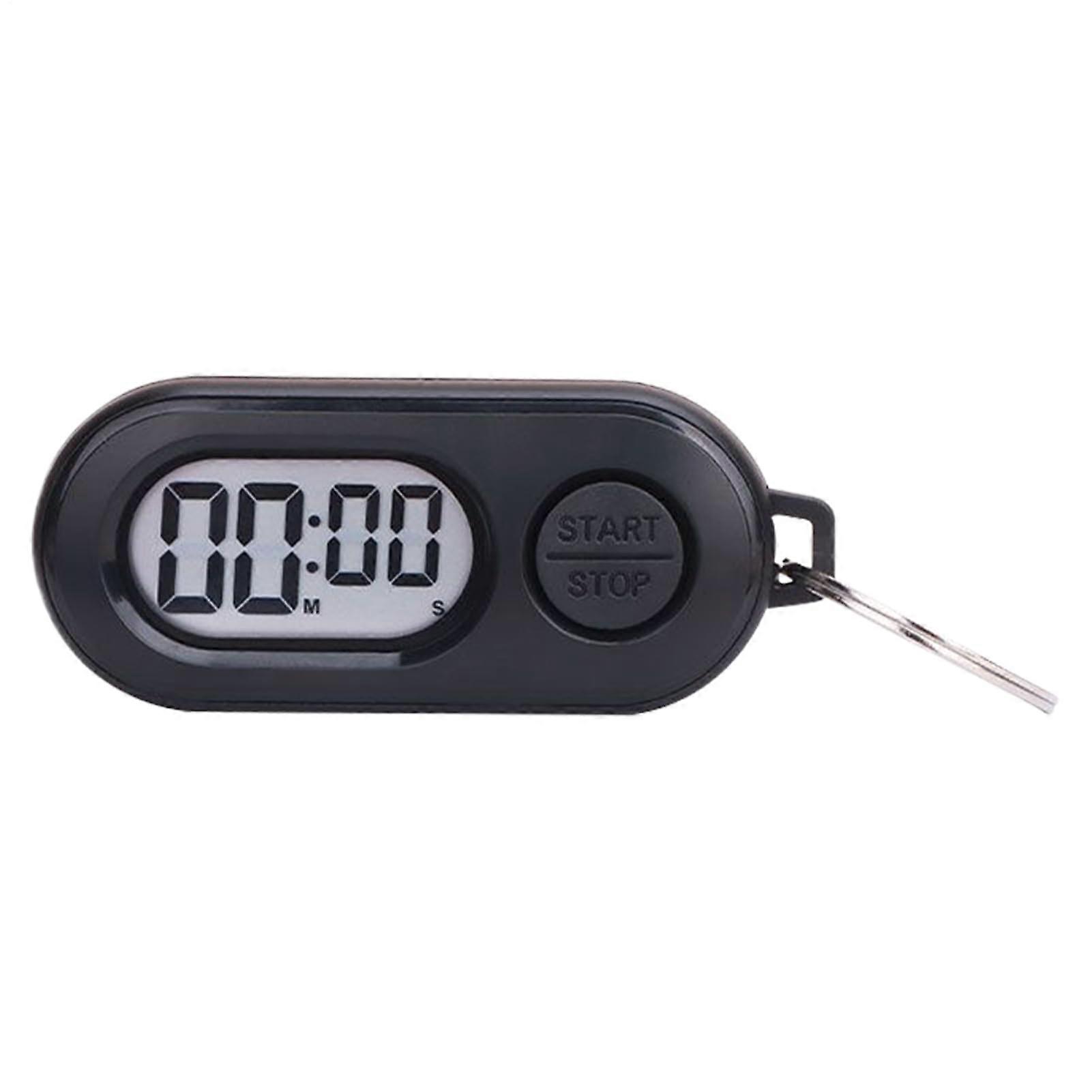 Sports Stopwatch with Large LCD Display, MultiFunctional Countdown Timer for Outdoor Training Black
