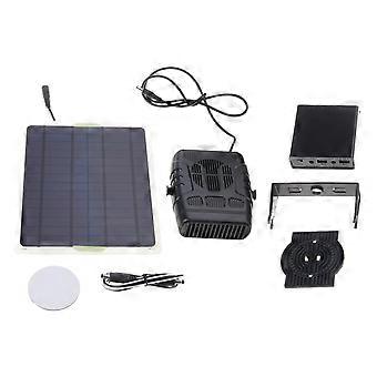 Solar Powered Heater with Solar Panel Heating Kit for Chicken Coop and Pets, Dual USB Charging, Weatherproof