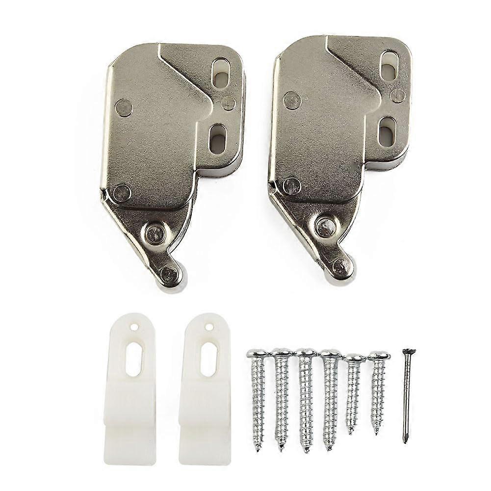 Push to Open Latch with Spring Catch for Cabinet Door, Mini Touch Latch Replacement Elephant Trunk Lock