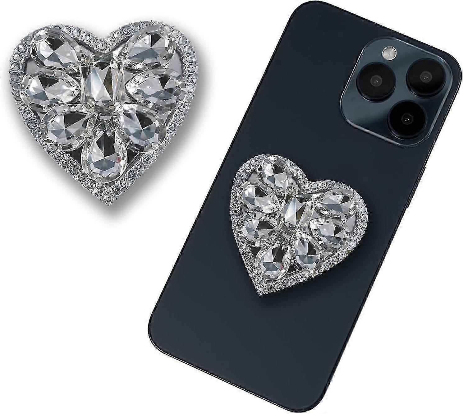 Diamond Pattern Foldable Phone Holder with Stand Function