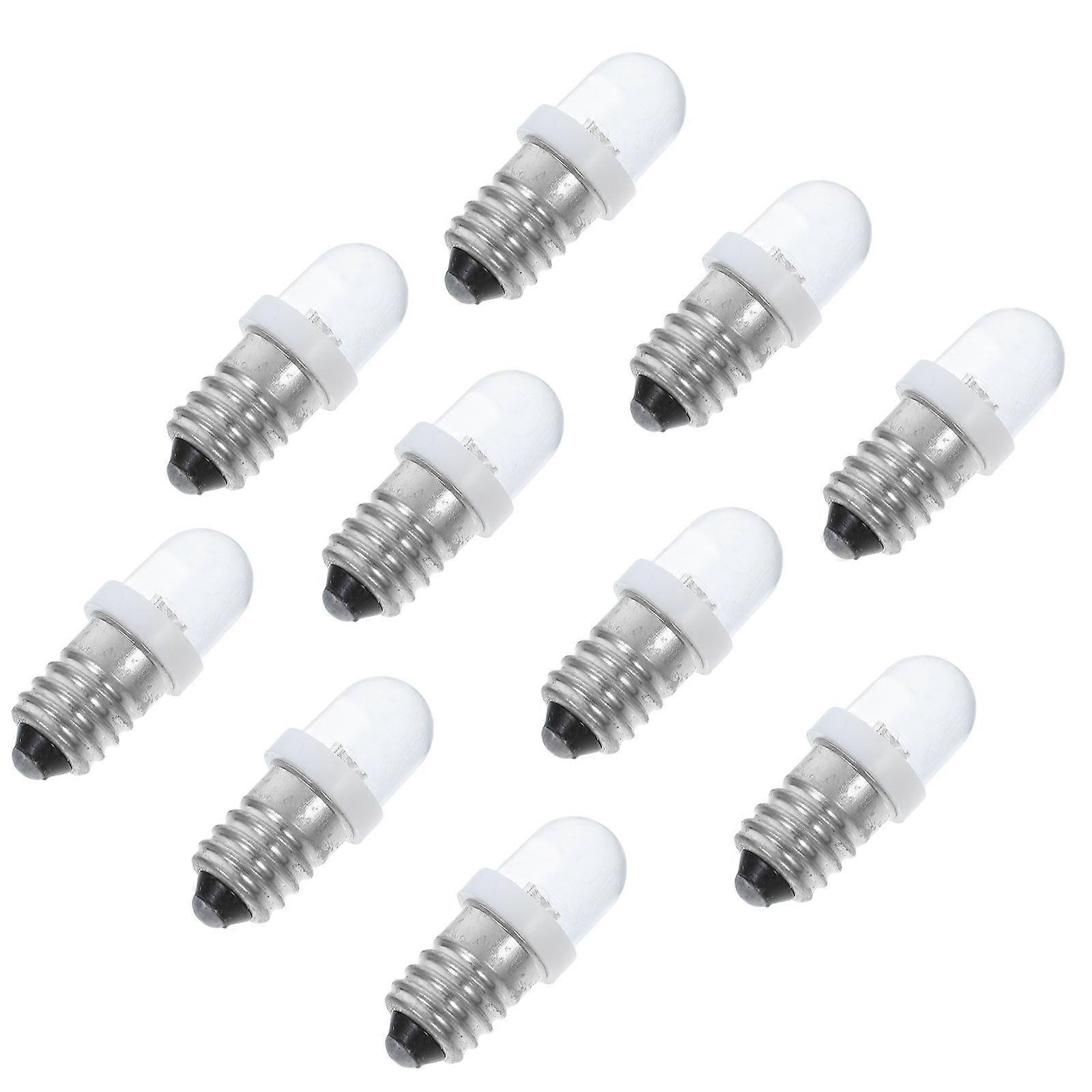 Tiny Light Bulb Screw Base Replacement for Electrical Experiment Set 10Pcs