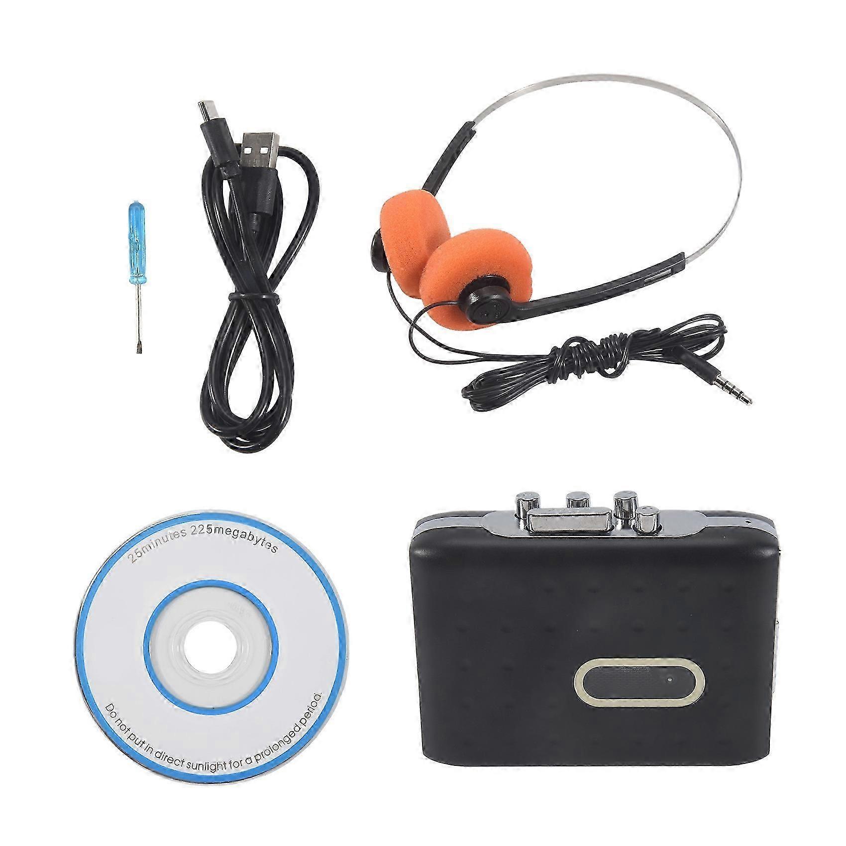 Portable Cassette Player with Headphone B