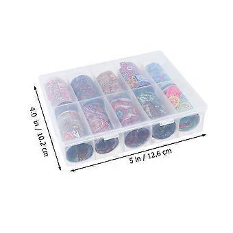 Nagelsticker-Maniküre-Pasten zur Dekoration, 10 Blatt, verschiedene Farben