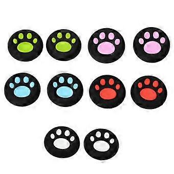 Hvid Kattepote Joystick Grips Cover til Gamepad Brug 4 stk. Thumbstick Caps