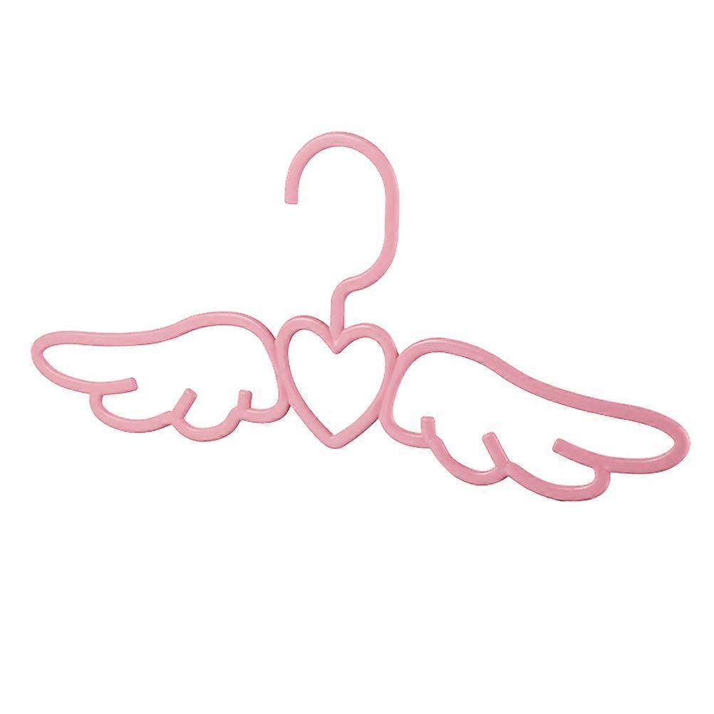 Children Clothes Hanger for Hanging Overstriking Wing Shape Plastic Pink