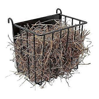 Heuraufe für Meerschweinchen und Kaninchen mit robustem Metallrahmen und Heuraufe, für Kaninchen, Meerschweinchen und Chinchillas