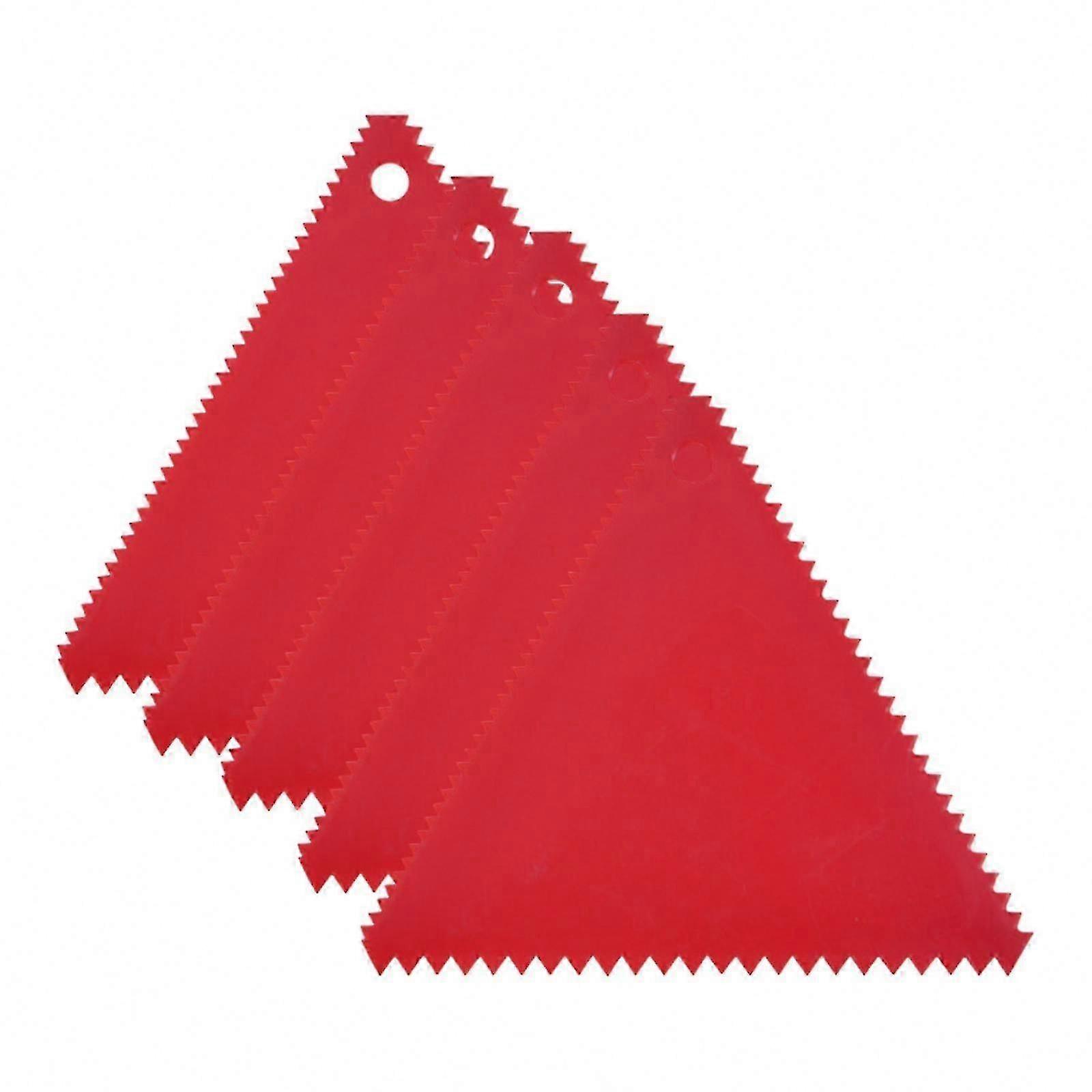 5-Pack Reusable Glue Applicator with Notched Design for Versatile Spreading Tasks