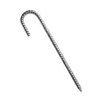 Heavy Duty Metal Stake Ground Rebar Stakes Rebar Tent Stakes J Hook for Trampolines