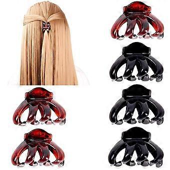 6 STÜCKE Mini Haarkralle Clips für Mädchen und Frauen, kleine Haarspangen Pins Klemmen rutschfeste winzige Kunststoff-Kieferclips