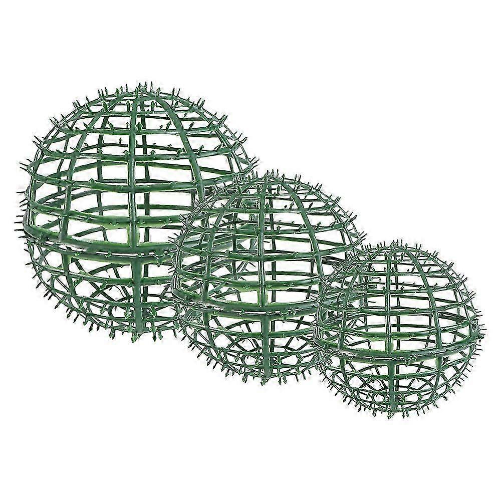 Ball Topiary Frame Set for Flower Arrangement, 3Pcs Pack