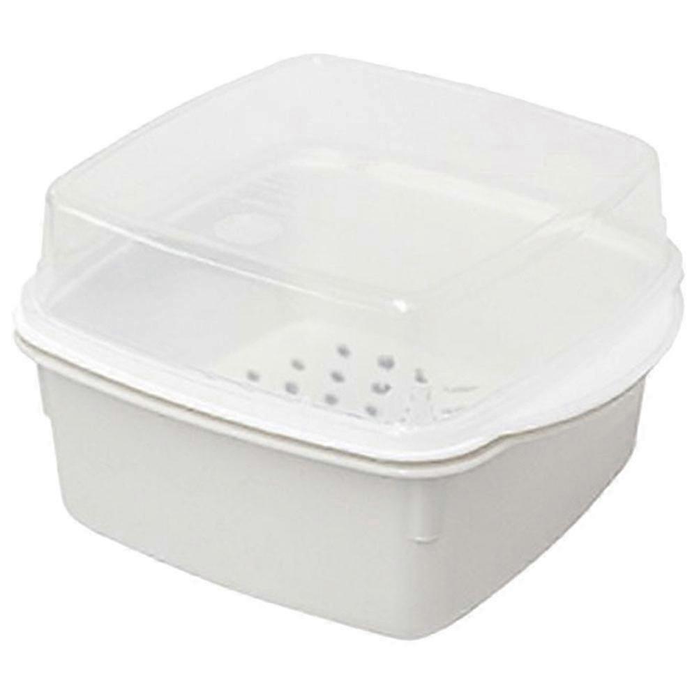 Microwave Vegetable Steamer Box Double Layer Plastic Steamer Kitchen Steaming Case With Lid