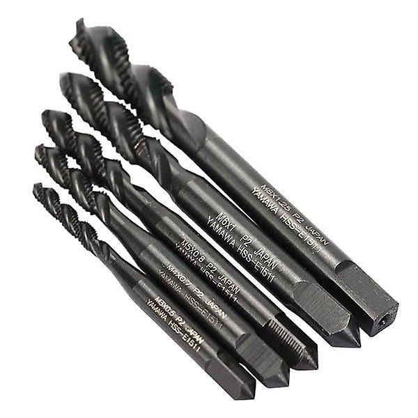 5Pcs M3 M4 M5 M6 M8 Nitride Screw Tap Metric Spiral Hand Thread