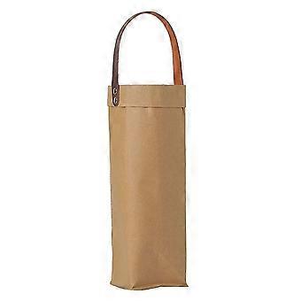 Herbruikbare Premium Kraft Paper Wijn Geschenktas met Handvat, Wijn Opslagzak voor voor Kerst Bruiloft