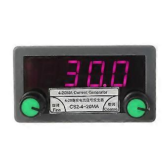 Dc 7-30v 4-20ma Digital strøm analog signalgenerator Grov/finjusteringsværktøj