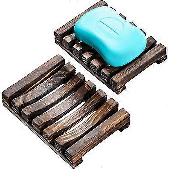 Wooden Soap Dish Soap Saver Holder Soap Dish For Bathroom Shower Rectangular Sink Drainer Hand Craft For Soap