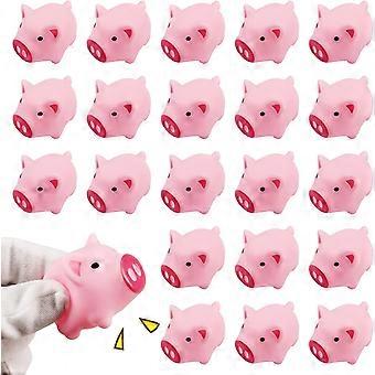 Pig Bath Toy, Rubber Pig Baby Bath Toy for Kids, Pig Decorations, 30 PCS