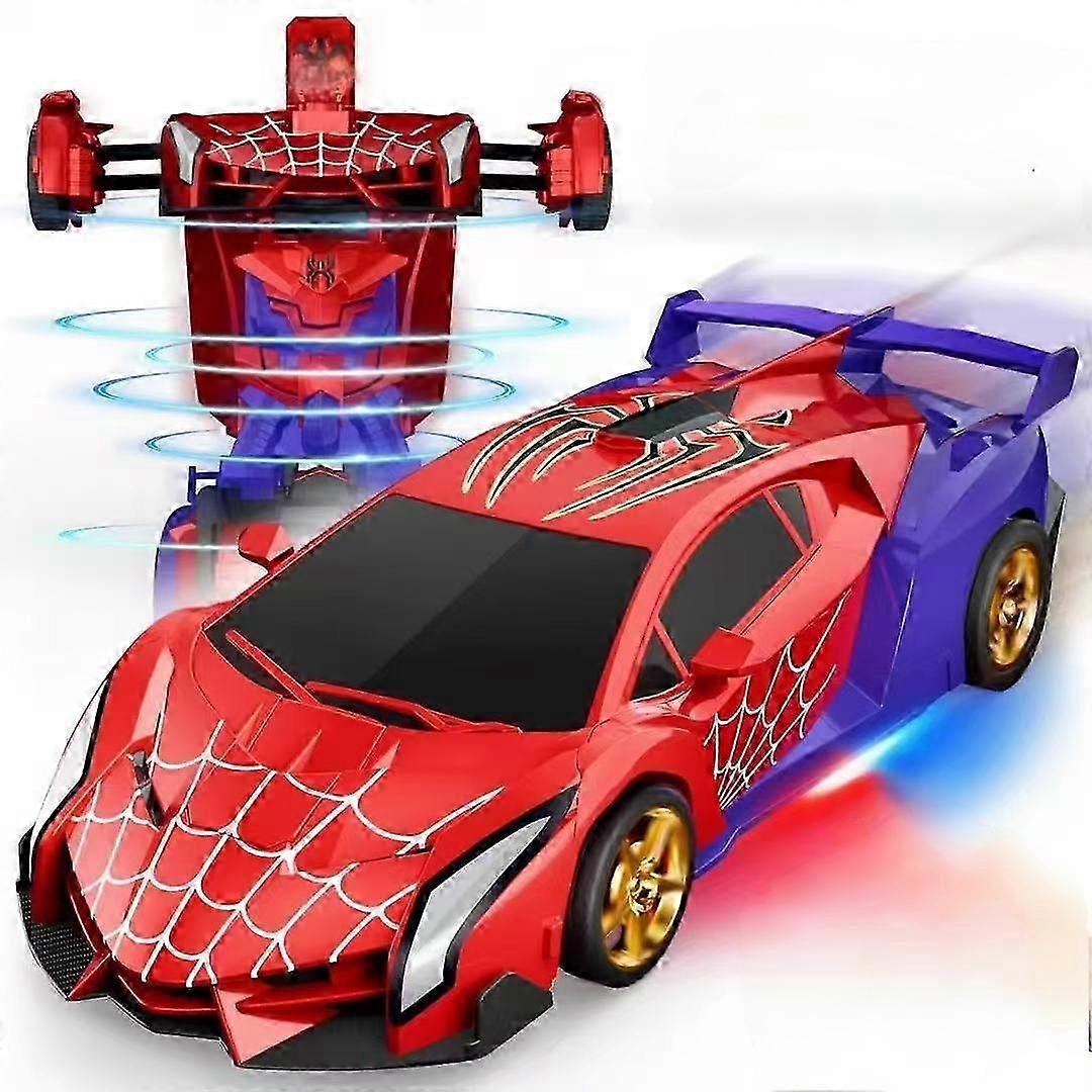 Spider Remote Control Racing Car Toy Children's Transformable Resin Car with Charging Function Includes Charge