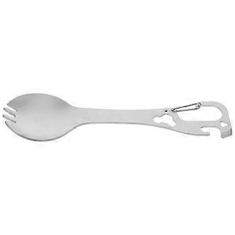 Camping Utensil Set Stainless Steel AllinOne Fork Spoon Bottle Opener for Hiking Travel