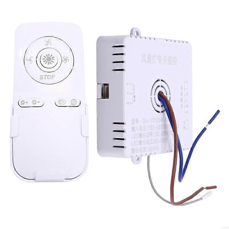 Universal Ceiling Fan Remote Receiver 100W, Wireless Control, Quick Install, ABS Material