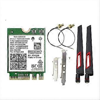 Tri-Band Wi-Fi 6E Card with 10dBi Antenna, Bluetooth 5.3, Compatible with Desktop Computers