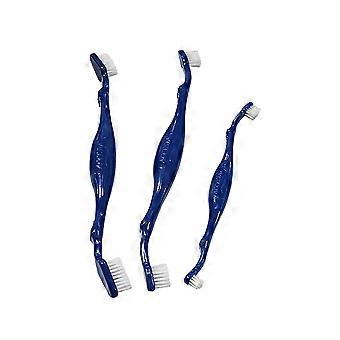 Pet Toothbrush Double Sided Canine Dental Hygiene Brushes for 3Pcs Pack