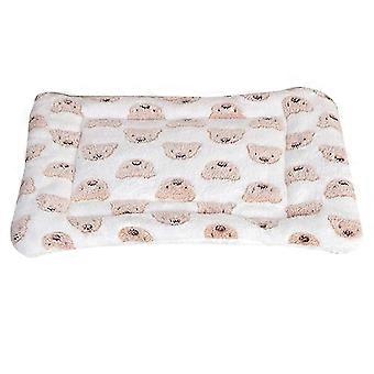 Pamper Your Pet: Hypoallergenic Lamb Wool Flannel Mat For Cozy Calming, Anxiety Relief Supportive Filling, Easy To Clean Machine Washable, Portable