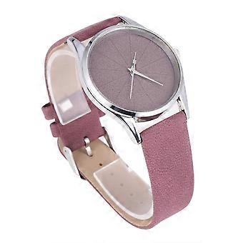 Fashion Style Simple Quartz Watch Elegant Wristwatch Thin Leather Band Wristwatch for Women LadiesRed