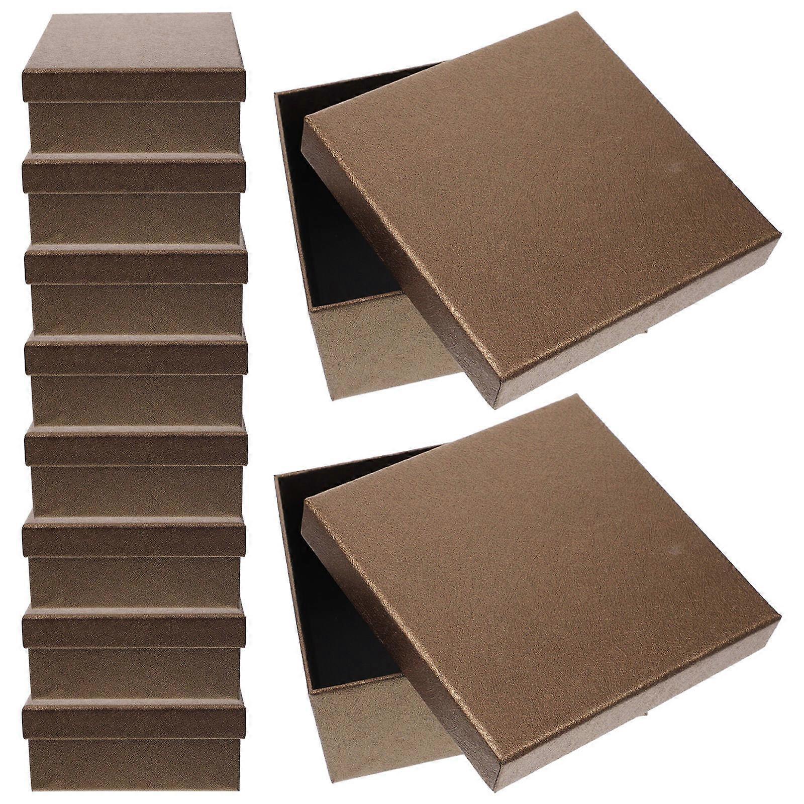 10pcs Empty Gift Boxes Square Shape Gift Box Thicken Gift Packing Box Candy Box