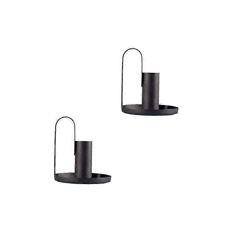 Two-Piece Metal Candlestick Set Candlesticks Table Decorations Halloween