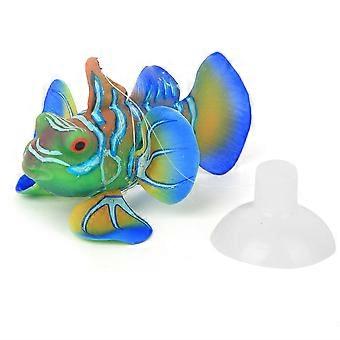 Aquarium Safe Silikon Leuchtende Simulation Anglerfisch Landschaftsdekorationgrün blau