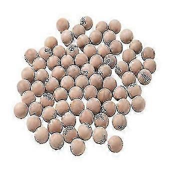 75pcs Houten Bingo Ballen Set - Hout Genummerde Ballen voor Loterijen Feesten Familiebijeenkomsten Game Accessoires