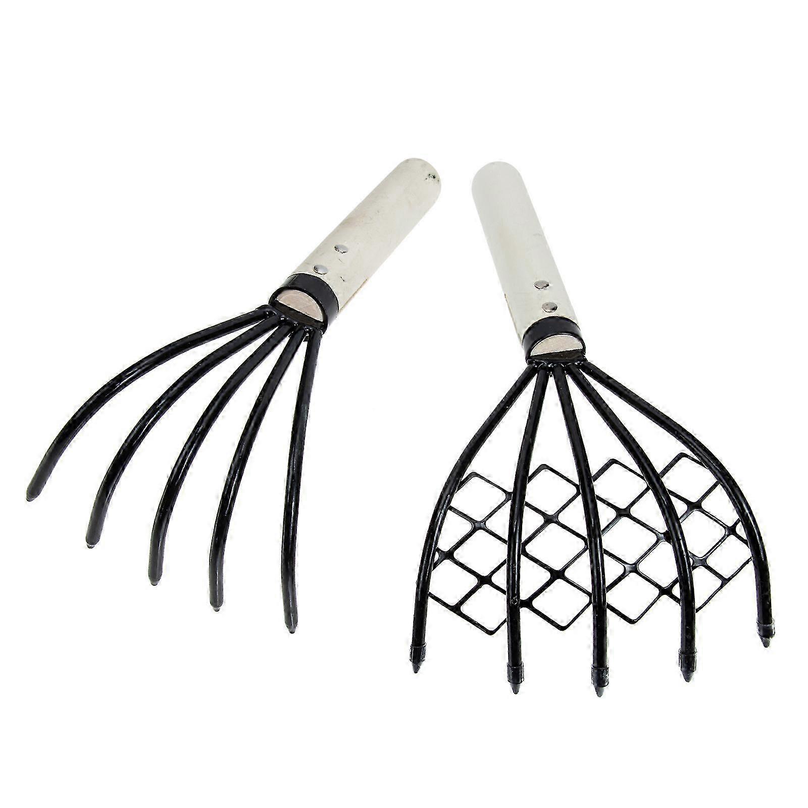 Hand Rake Beach Shell Digging Tool 2Pcs Claw Rake YTQ