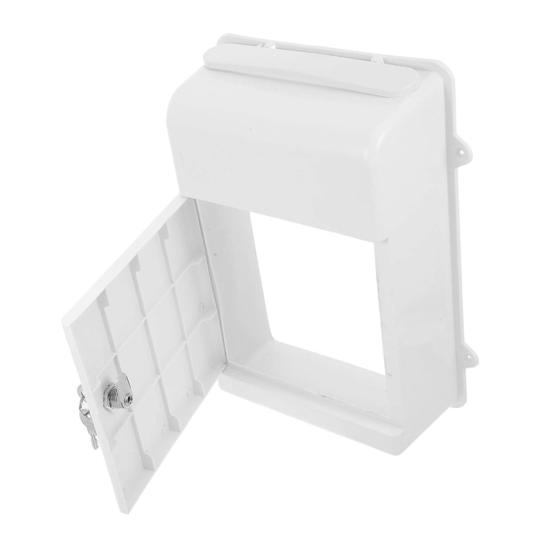 Wall Mounted Lockable Mailbox Weatherproof Security Design for Home and Office Use