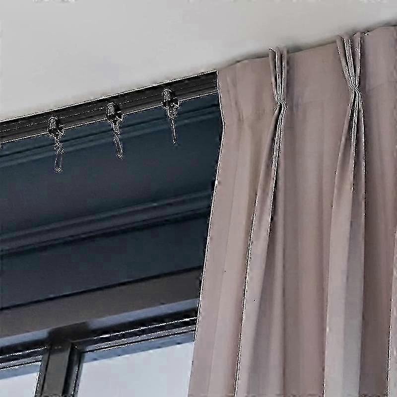 5-Meter Bendable Black Flexible Ceiling Curtain Track