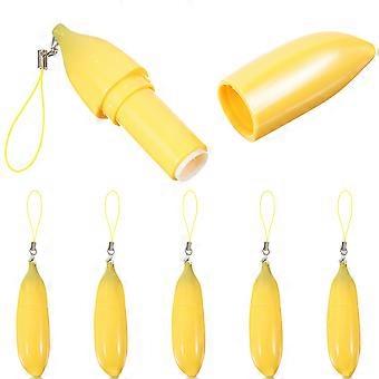 Lip Balm Containers Lip Balm Tube for DIY 6Pcs Plastic Yellow Lipstick Bottles