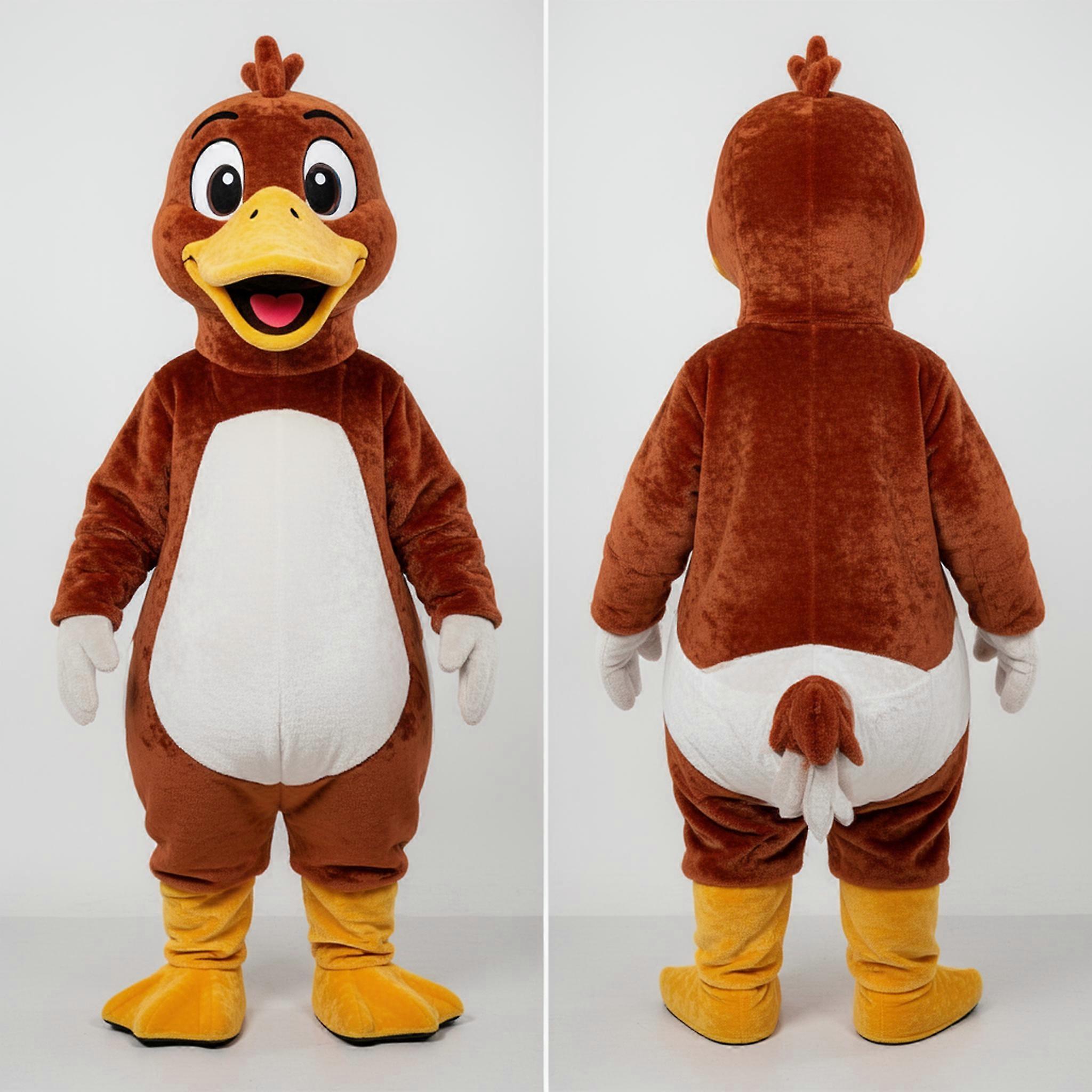 MASTICOT Rust Velvety Geese Mascot